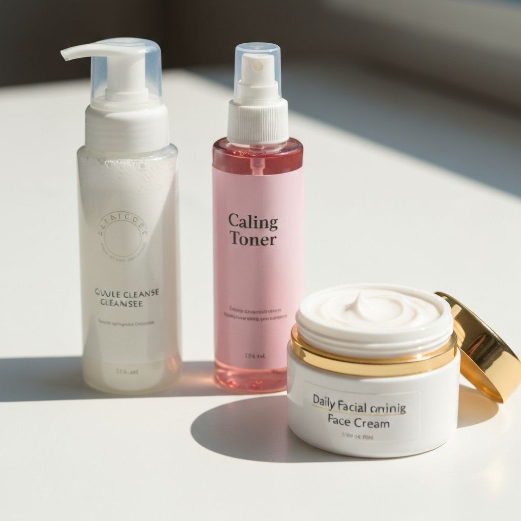 Daily facial care routine planning